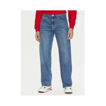 Blugi barbati  albastru - denim - largi
