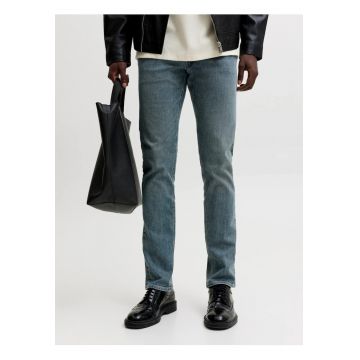 Blugi barbati GLENN - cu talie joasa si croiala Slim fit - Albastru inchis - W29 L30