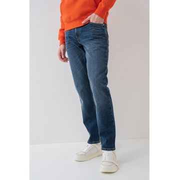 Blugi de denim cu buzunare - Albastru inchis