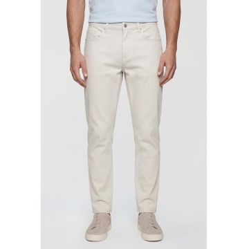 Blugi slim fit cu model uni