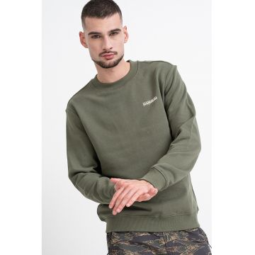 Bluza de trening cu decolteu la baza gatului Small Box - Kaki