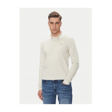 Bluza polo barbati  bej - bumbac