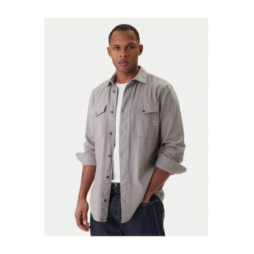 Camasa barbati -  gri - bumbac 50% si bumbac reciclat 50% -