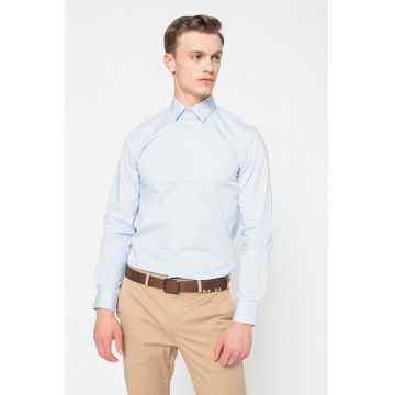 Camasa slim fit uni - Albastru azur