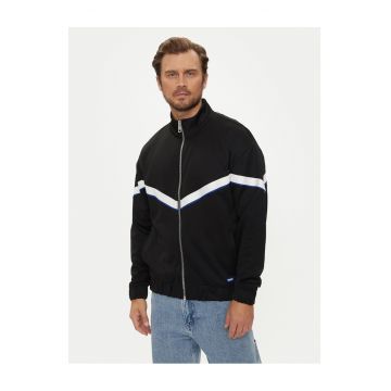 Hanorac barbati  negru cu model -