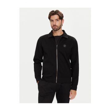 Hanorac barbati  negru - model cu fermoar