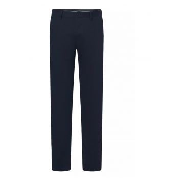 Pantaloni barbati -  bleumarin - bumbac - fermoar -
