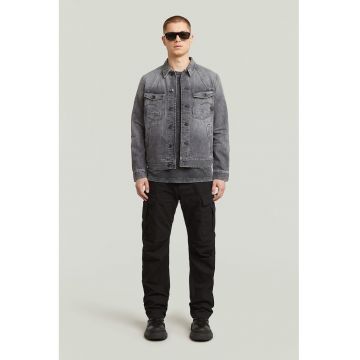 Pantaloni cargo cu talie medie - Negru