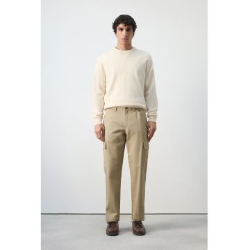 Pantaloni cargo de bumbac - Bej