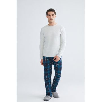 Pantaloni de pijama cu model in carouri