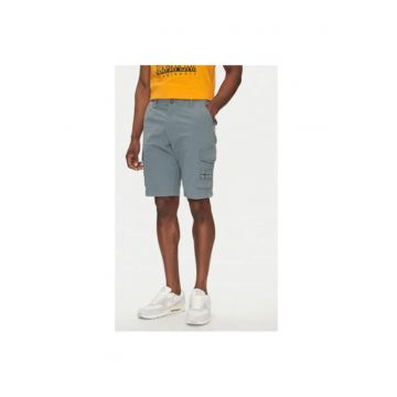 Pantaloni scurti barbati  NP0A4HOSG1Y1 - Bumbac - Albastru - Albastru