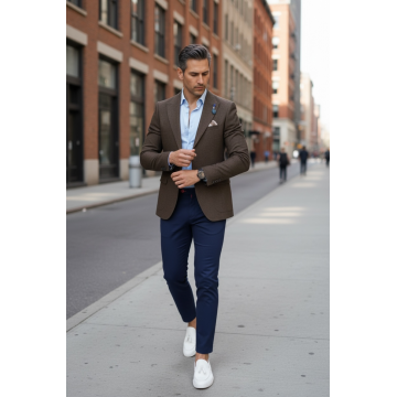 Sacou barbati slim fit CU DEFECT  DEF11789  O2-4.2
