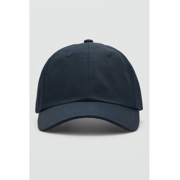 Sapca din bumbac cu model uni - Bleumarin