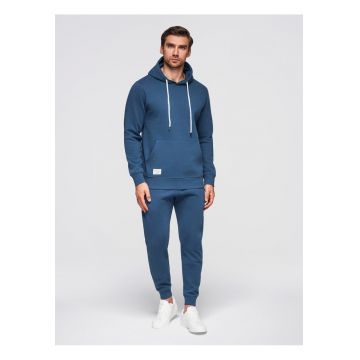 Trening barbati din bumbac 100% cu bluza tip kangur si pantaloni jogger