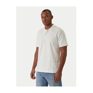 Tricou barbati -  82% poliester reciclat - 16% poliester - Ecru - Ecru