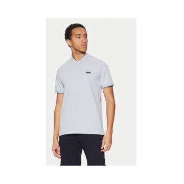 Tricou barbati -  albastru - 96% bumbac organic - 4% elastan -