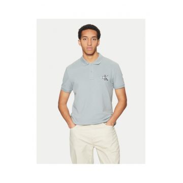 Tricou barbati  albastru - din bumbac - polo