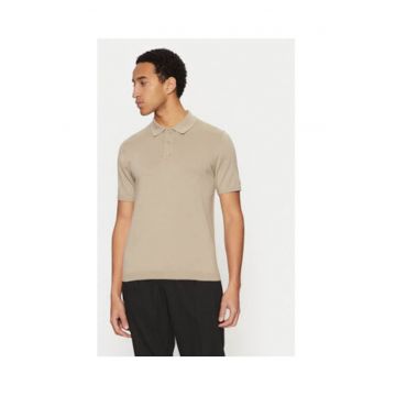 Tricou barbati -  bej - 100% bumbac -