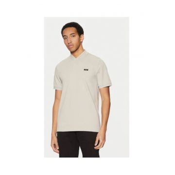 Tricou barbati -  bej - 96% bumbac organic - 4% elastan