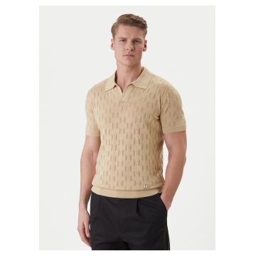 Tricou barbati -  bej - bumbac