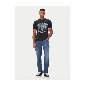 Tricou barbati  negru - bumbac -