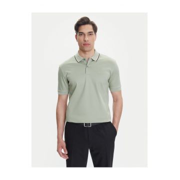 Tricou barbati  verde deschis - bumbac