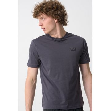 Tricou cu model uni Gircollo - Gri antracit