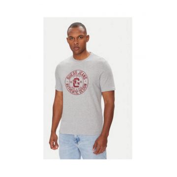 Tricou din bumbac cu logo rotund frontal