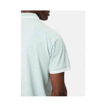 Tricou polo cu dungi contrastante