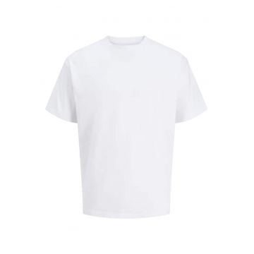 Tricou simplu - barbati big sizes - din bumbac organic - Relaxed Fit - Alb