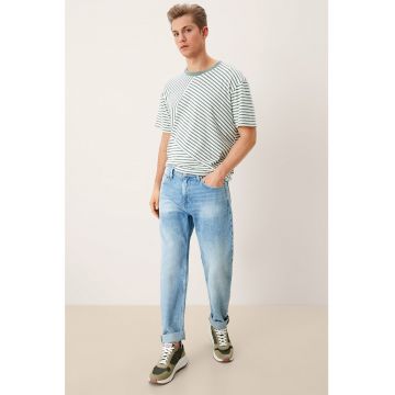 Blugi relaxed fit cu aspect decolorat