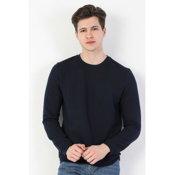Bluza sport uni cu decolteu rotund