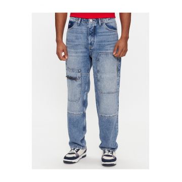 Blugi de barbati  albastru - denim - largi