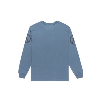 Bluza barbati -  bumbac si bumbac reciclat - albastru