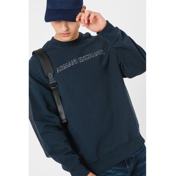 Bluza de trening cu imprimeu logo - Bleumarin