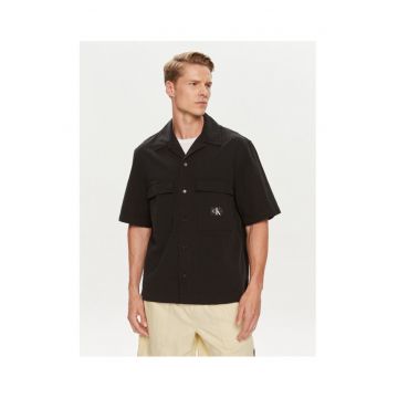 Camasa barbati  culoare negru - bumbac