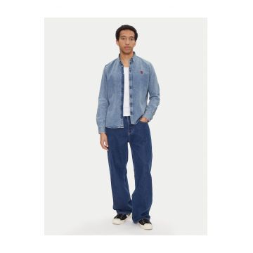 Camasa barbati -  denim - albastru