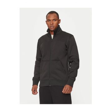 Hanorac barbati  negru - model cu fermoar
