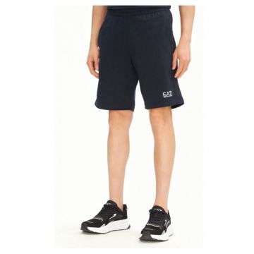 Pantaloni  7 Bermuda - albastru - 100% bumbac