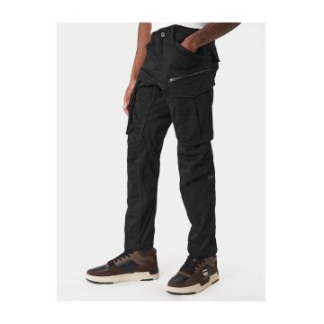 Pantaloni barbati -  negru - fermoar - poliester