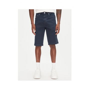 Pantaloni barbati -  sorturi - bleumarin - material textil