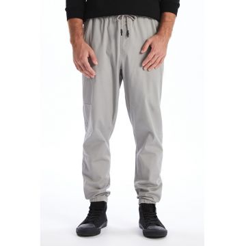 Pantaloni de trening cu snur - Gri deschis