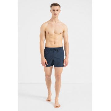 Pantaloni scurti de baie cu snur in talie - Bleumarin