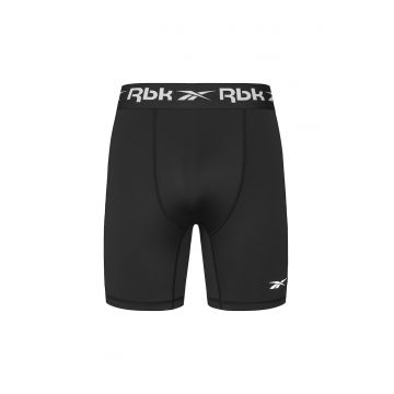 Pantaloni scurti sport Barbati -  Poliester - Negru - 83% poliester - 17% elastan