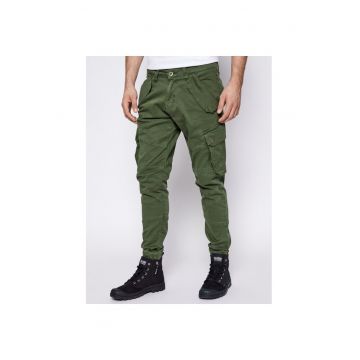 Pantaloni sport barbati -  bumbac - verde - 98% bumbac - 2% elastan - 29