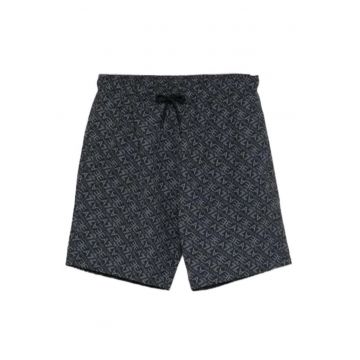 Sort de baie barbati WATER SPORTS BW M DIAGONAL MONOGRAM BERMUDA -  Poliester - Negru