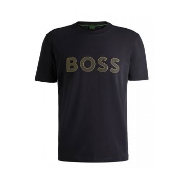 Tricou  ATHLEISURE - croiala regulara - albastru - bumbac-elastan