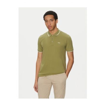 Tricou barbatesc  verde - bumbac
