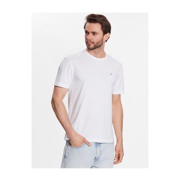 Tricou barbati  alb - bumbac -