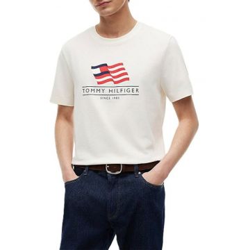 Tricou barbati -  Bumbac - Alb -